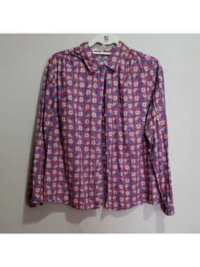 Tradition Country Collection Multicolor Patterned Shirt Size 16